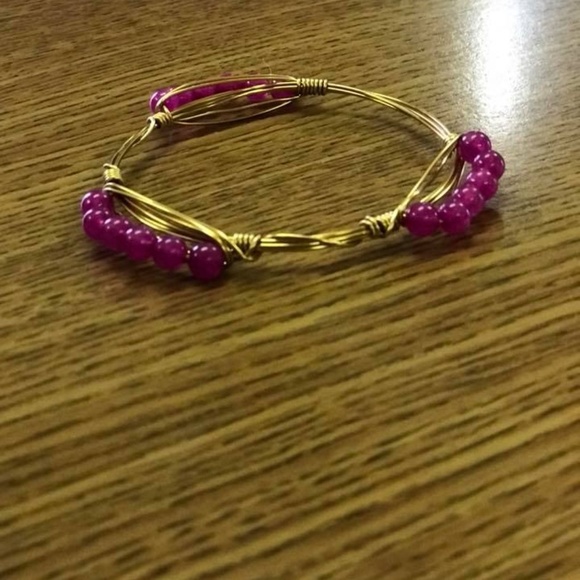 bourbon & boweties inspired wire wrapped bracelet - Picture 2 of 5